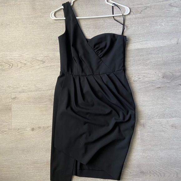 Black One shoulder Jacob Dress Size 2 - Picture 2 of 5